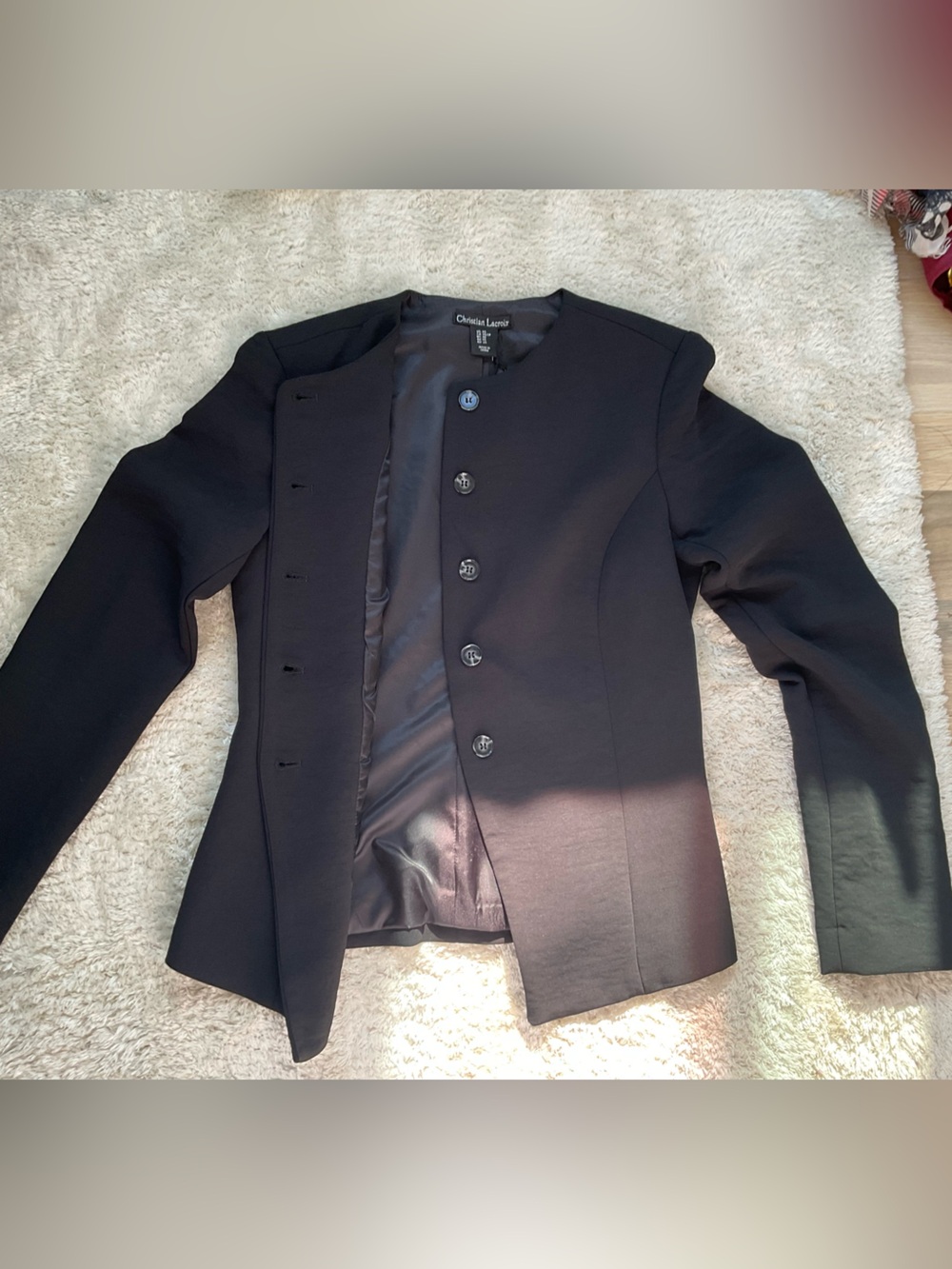Christian Lacroix Black Labeled Jacket Interior